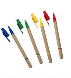 Descripción :Lapiceros ecológicos con resaltador