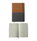 Libreta a5 corcho con  Biocuero texturizado